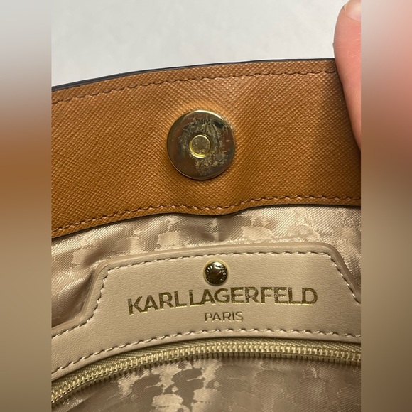 Karl Lagerfeld Shoulder Bag - Designer Purse, Medium in size with Signature Logo - Picture 11 of 15